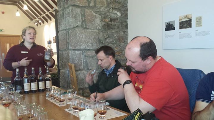 Bruce at Glendronach with Andy Eliis
