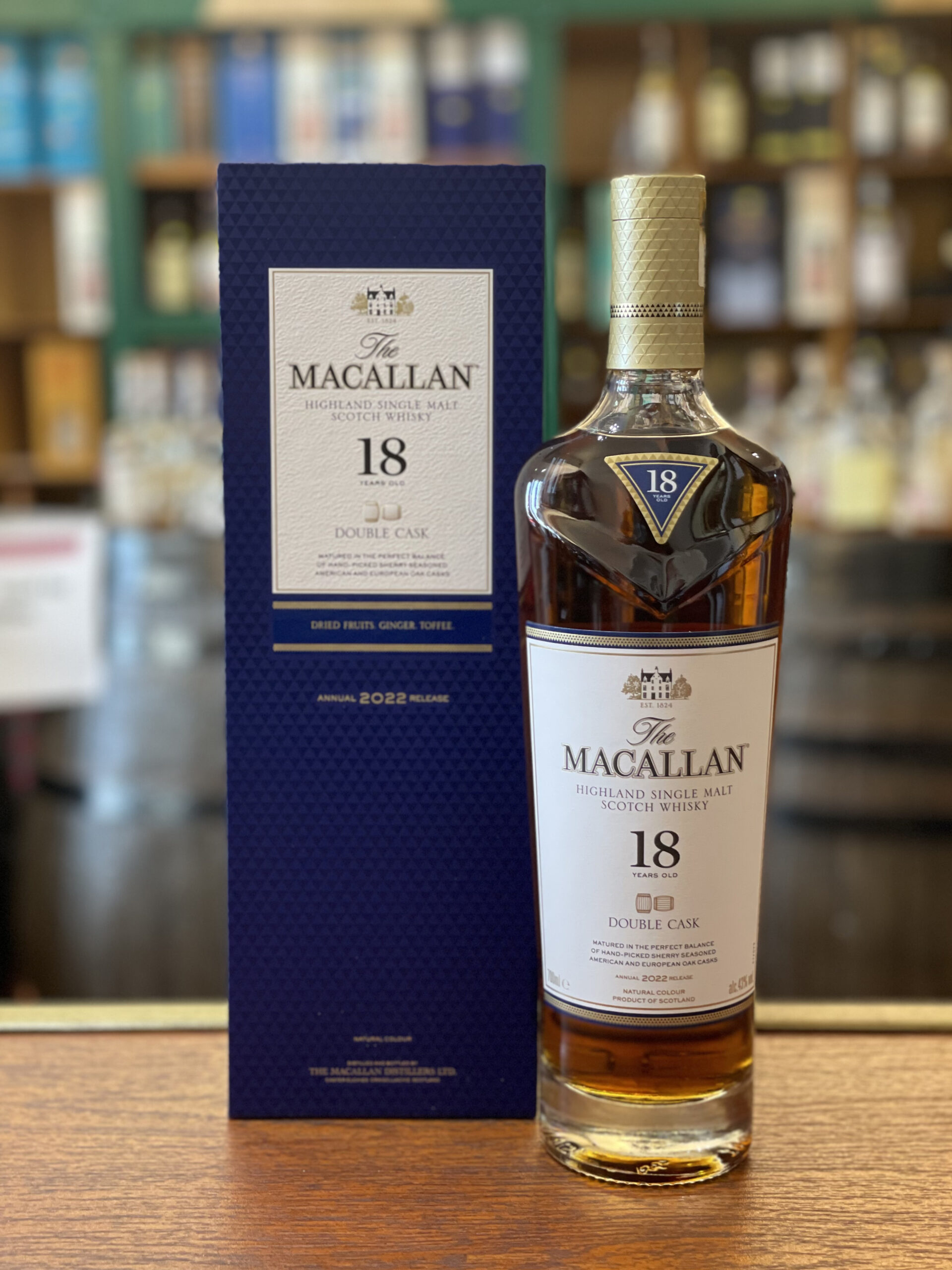 Macallan 18 Years Double Cask Old 2022 Release Single Malt Scotch Whisky 70cl The Whisky Shop